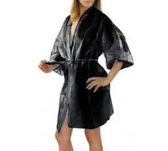 Kimono monouso nero in tnt cnf 10pz