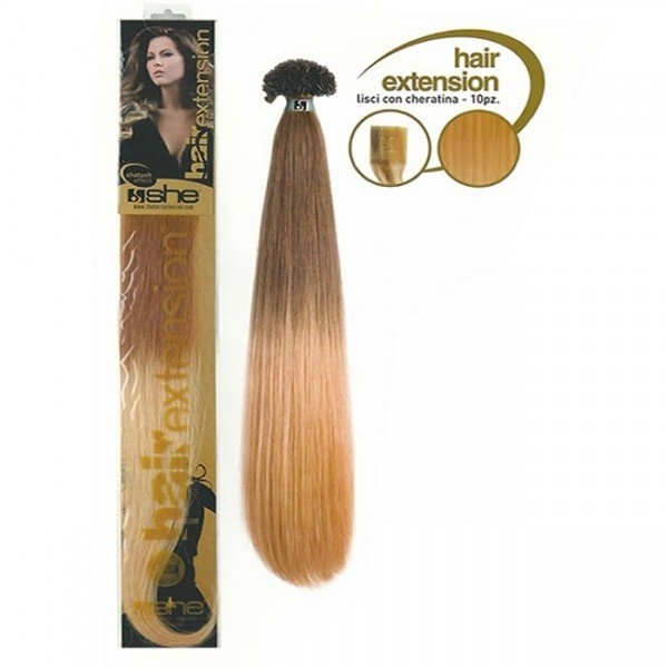 Extension con keratina capelli 100% human hair SHE n. 6/26 in confezione da  10 pz effetto Shatush | Dibag