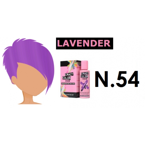 Crazy Color - Colore semipermanente per capelli N.54 - Lavender