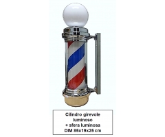 Barber Pole con Sfera Luminosa