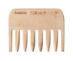 Pettine afro in bambù leggero 9 cm