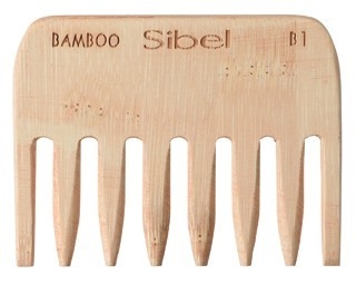 Pettine afro in bambù leggero 9 cm