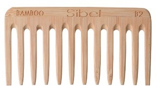 Pettine afro in bambù leggero 10.2 cm