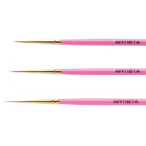 Clarissa set 3 pennelli artista nylon S1-S2-S3