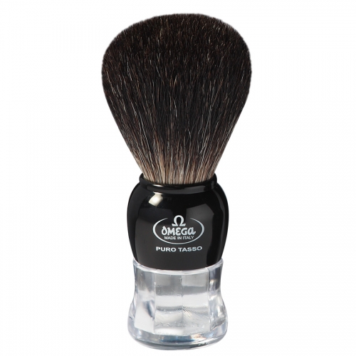Omega Pennello Da Barba Tasso Manico Plastica