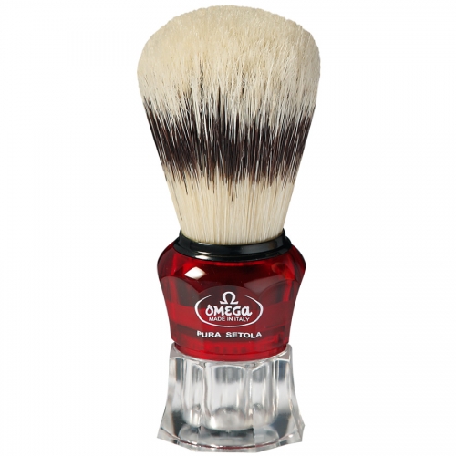 Omega Pennello Da Barba Tasso Manico Metacrilato