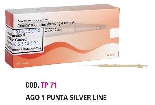 Ago per TPC ad 1 punta Silverline - 50 Pezzi