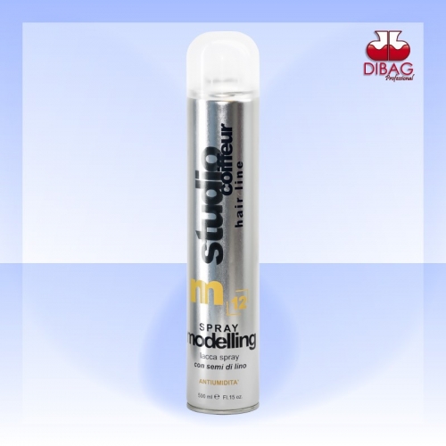 Spray modelling m12. Lacca spray con semi di lino