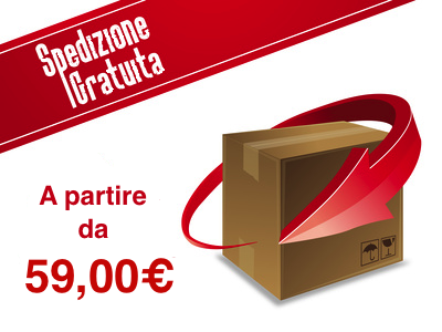 Spedizione gratuita per ordini superiori a 59€