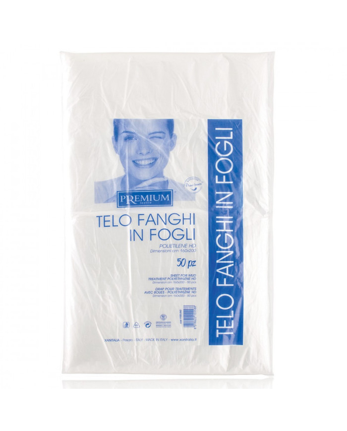 FOGLI IN P.E.HD PER FANGHI 180X200 CNF 50 PZ