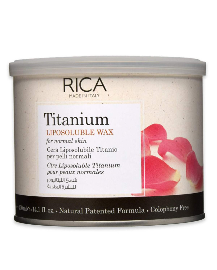 RICA CERA DEPILAZIONE 400 ML LIPO TITANIO ROSA