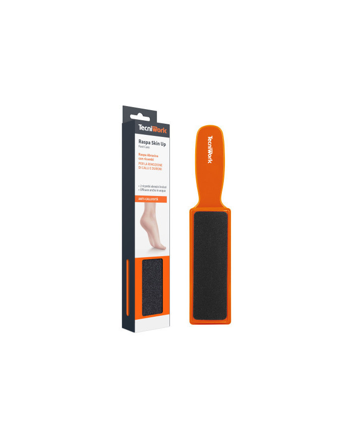RASPA SKIN UP CON 2 RICAMBI ARANCIONE - TECNIWORK