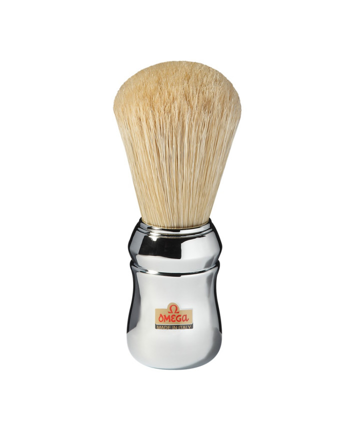 PENNELLO BARBA OMEGA 48 PURA SETOLA MANICO CROMATO