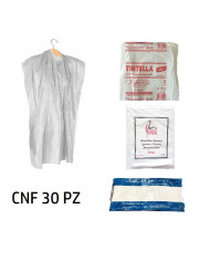 MANTELLINA PLASTICA TINTA CNF 30 PZ BIANCA