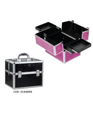 valigetta beauty nail nera grande per lampada uv