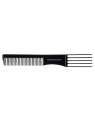 PETTINE A FORCHETTA DENTI DOPPI NERO PROFESSIONAL