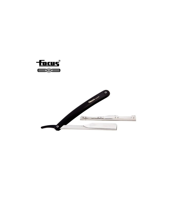 RASOIO MEZZA LAMA INOX FOCUS NERO