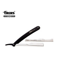 RASOIO MEZZA LAMA INOX FOCUS NERO