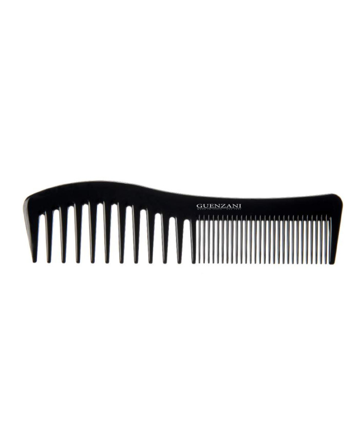 PETTINE DOPPIA DENTATURA LARGO NERO PROFESSIONAL