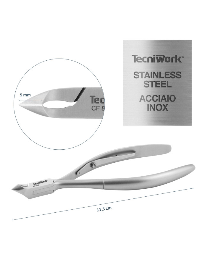 TRONCHESE TAGLIO CUTICOLE INOX 5 MM - TECNIWORK