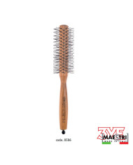 SPAZZOLA LEGNO TURBO NYLON DIAMETRO 43 MM - MAESTRI
