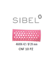 BIGODINI PLASTICA+SPILLONI X10 ARANCIO 28MM SIBEL