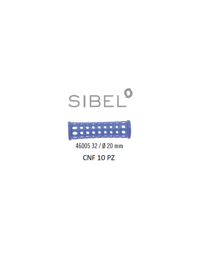 BIGODINI PLASTICA+SPILLONI X10 BLU 20MM - SIBEL