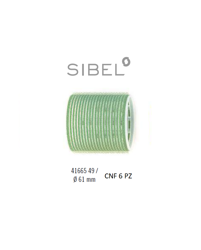 BIGODINI VELCRO CNF X6  VERDE 61MM. - SIBEL
