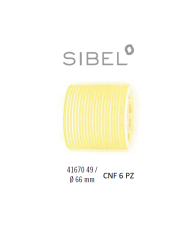 BIGODINI VELCRO CNF X6  GIALLO 66MM. - SIBEL