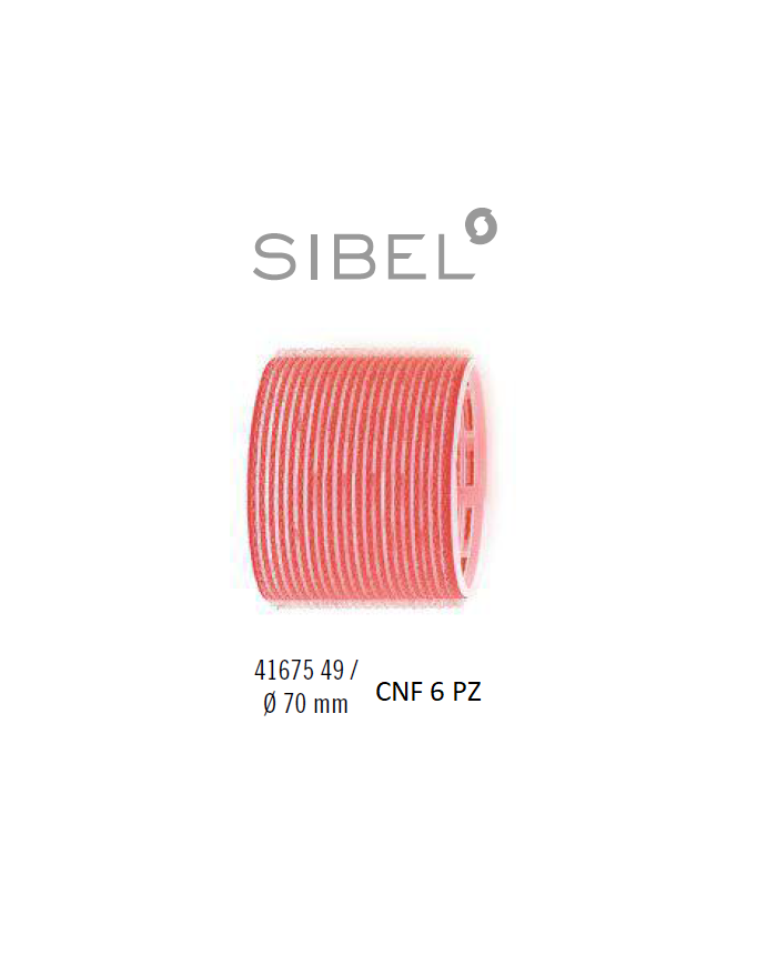 BIGODINI VELCRO X6 ROSSO 70MM. - SIBEL
