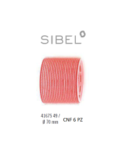 BIGODINI VELCRO X6 GIALLO 70MM. - SIBEL