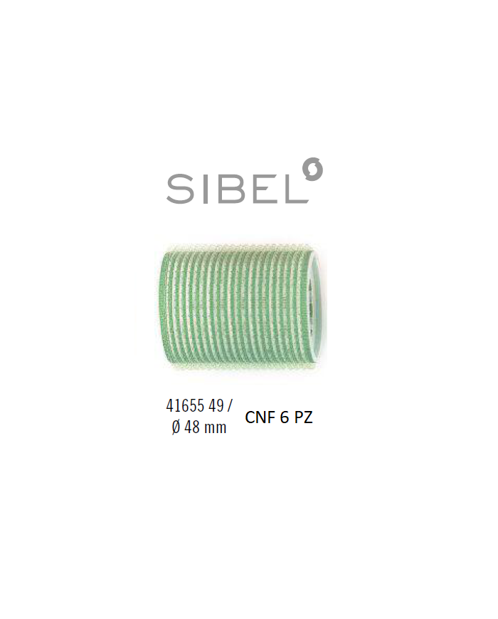 BIGODINI VELCRO CNF X6 VERDI 48MM - SIBEL