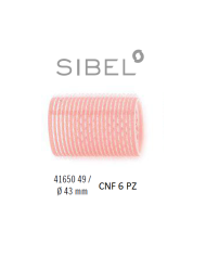 BIGODINI VELCRO CNF X6  ROSA 43MM. - SIBEL