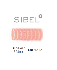 BIGODINI VELCRO CNF X12 ROSA 24MM. - SIBEL