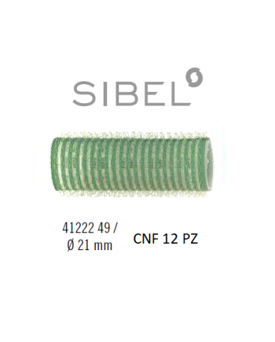 BIGODINI VELCRO CNF X12 VERDE  21MM. - SIBEL