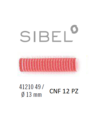 BIGODINI VELCRO CNF X12 ROSSO 13MM - SIBEL