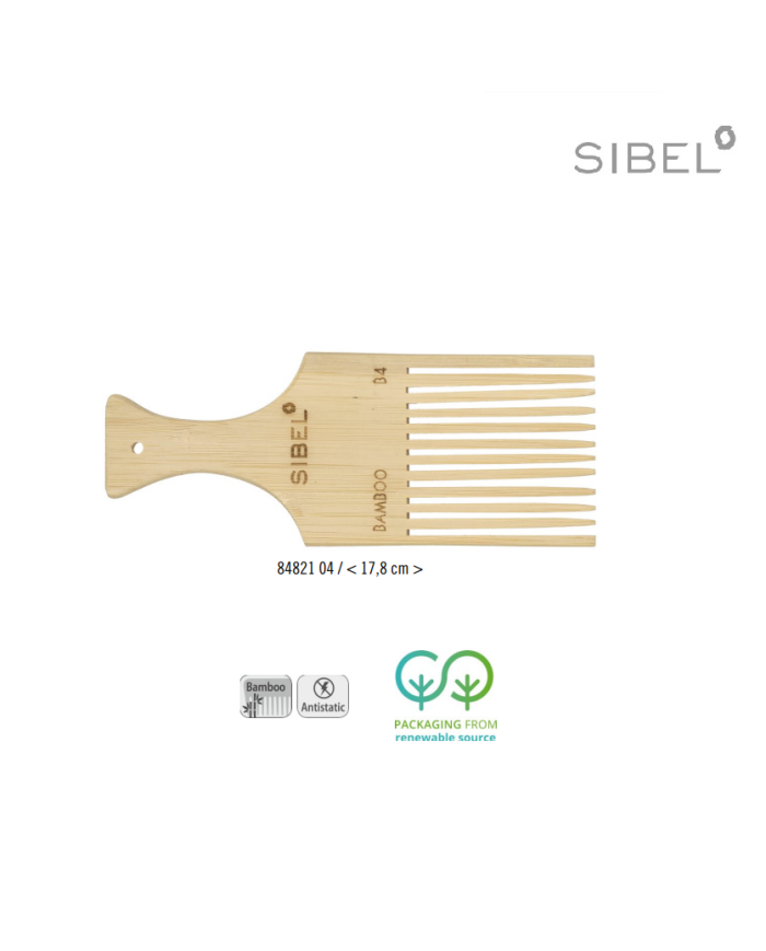 SIBEL PETTINE BAMBOO B4 17.8 CM
