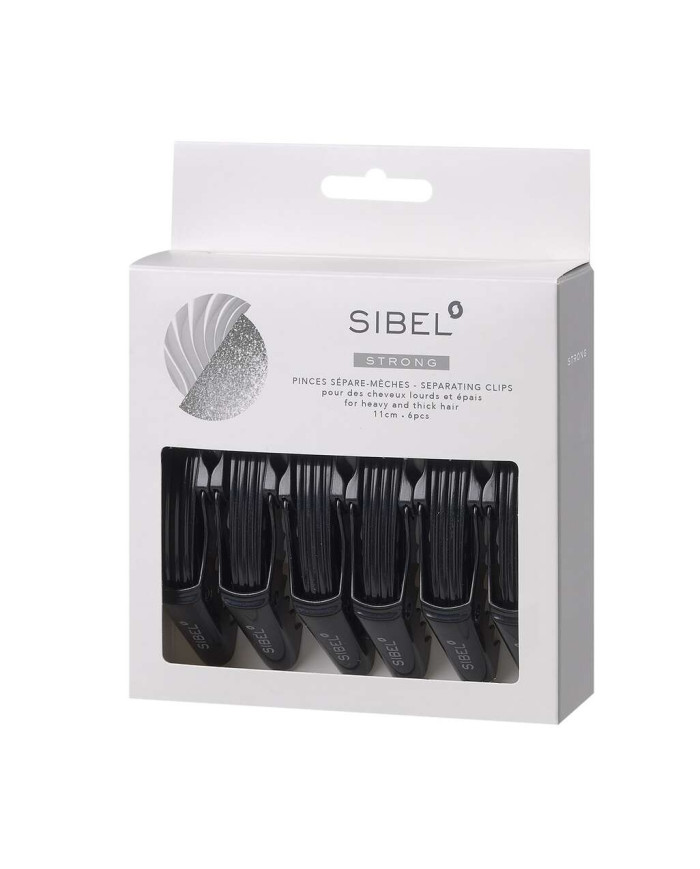 SIBEL PINZE STRONG LARGE NERO 11 CM 6PZ CROC