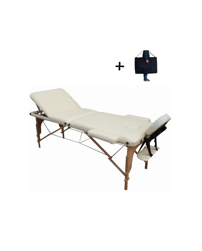 LETTINO VALIGIA LEGNO 3 ZONE FORO 195X70 CM BIANCO