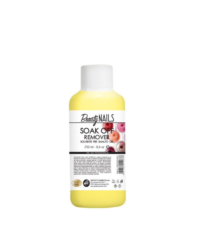 BEAUTY NAILS REMOVER SOAK OFF SOLVENTE 250 ML
