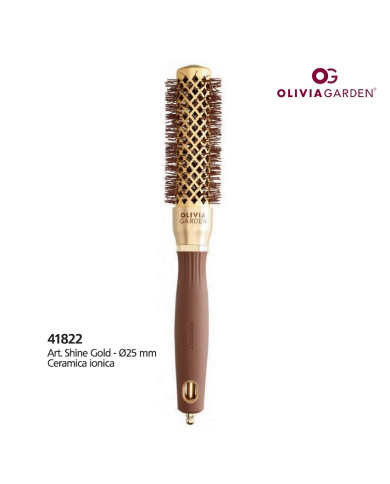 OLIVIA GARDEN SPAZZOLA BLOWOUT SHINE GOLD 25 MM