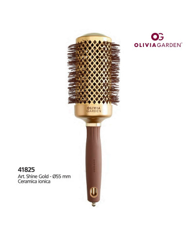OLIVIA GARDEN SPAZZOLA BLOWOUT SHINE GOLD 55 MM