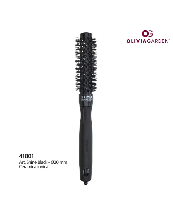 OLIVIA GARDEN BLOWOUT SHINE BLACK 20 MM