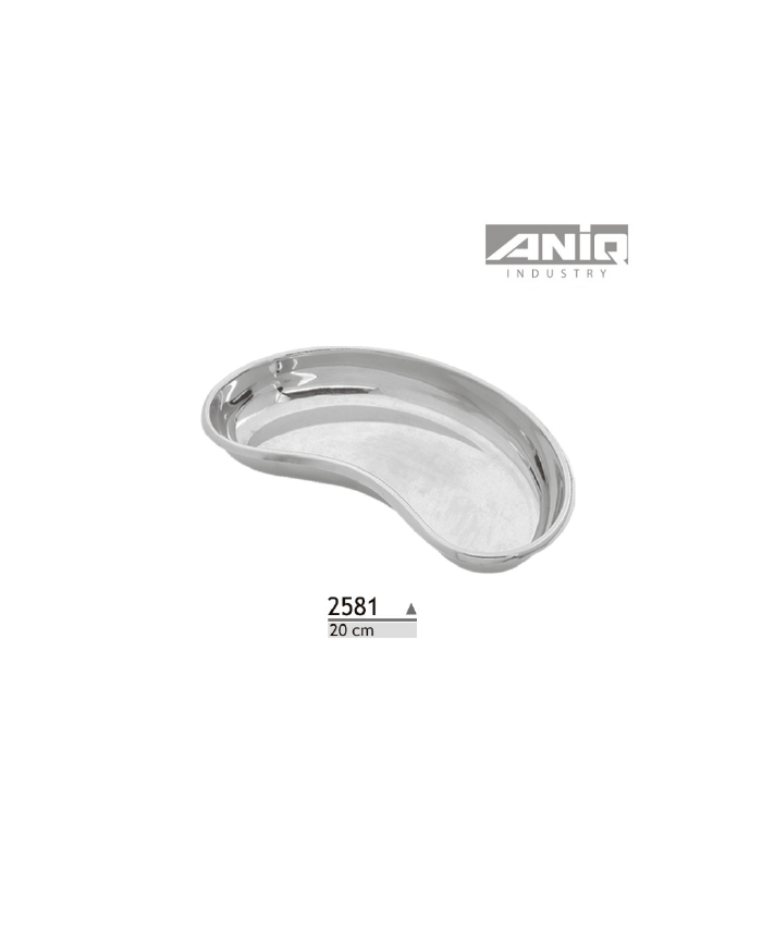 BACINELLA CURVA INOX 20 CM PER ATTREZZI