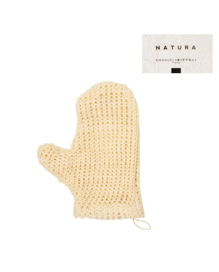 GUANTO ESFOLIANTE IN CRINE - LINE NATURALE