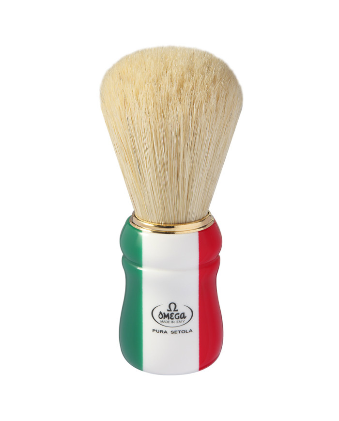 PENNELLO BARBA OMEGA TASSO BANDIERA ITALIANA