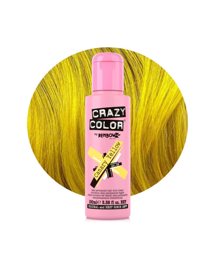 CRAZY COLOR RENBOW - N.49 CANARY YELLOW 100 ML