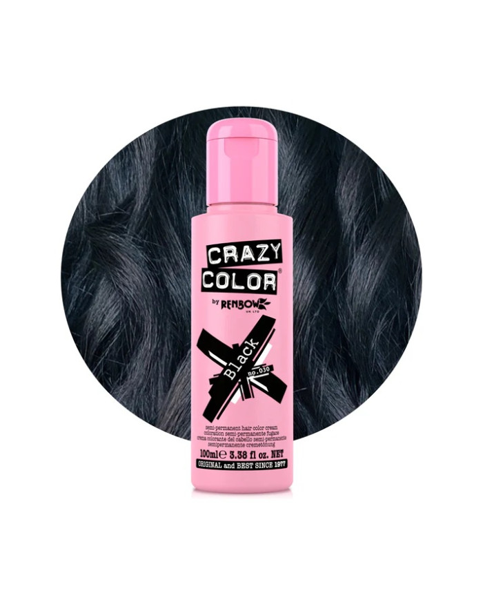 CRAZY COLOR RENBOW - N.30 BLACK 100 ML