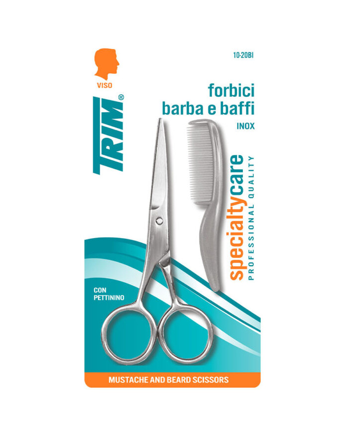TRIM 10-20BI- FORBICI BARBA BAFFI INOX