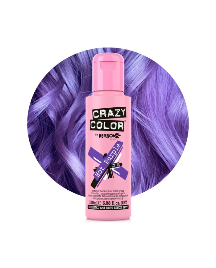 CRAZY COLOR RENBOW - N.62 HOT PURPLE100 ML